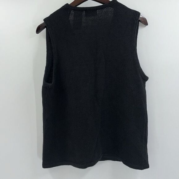 Vintage Kathie Lee Embellished Christmas Sweater Vest With Ornaments Size Large - Picture 4 of 7